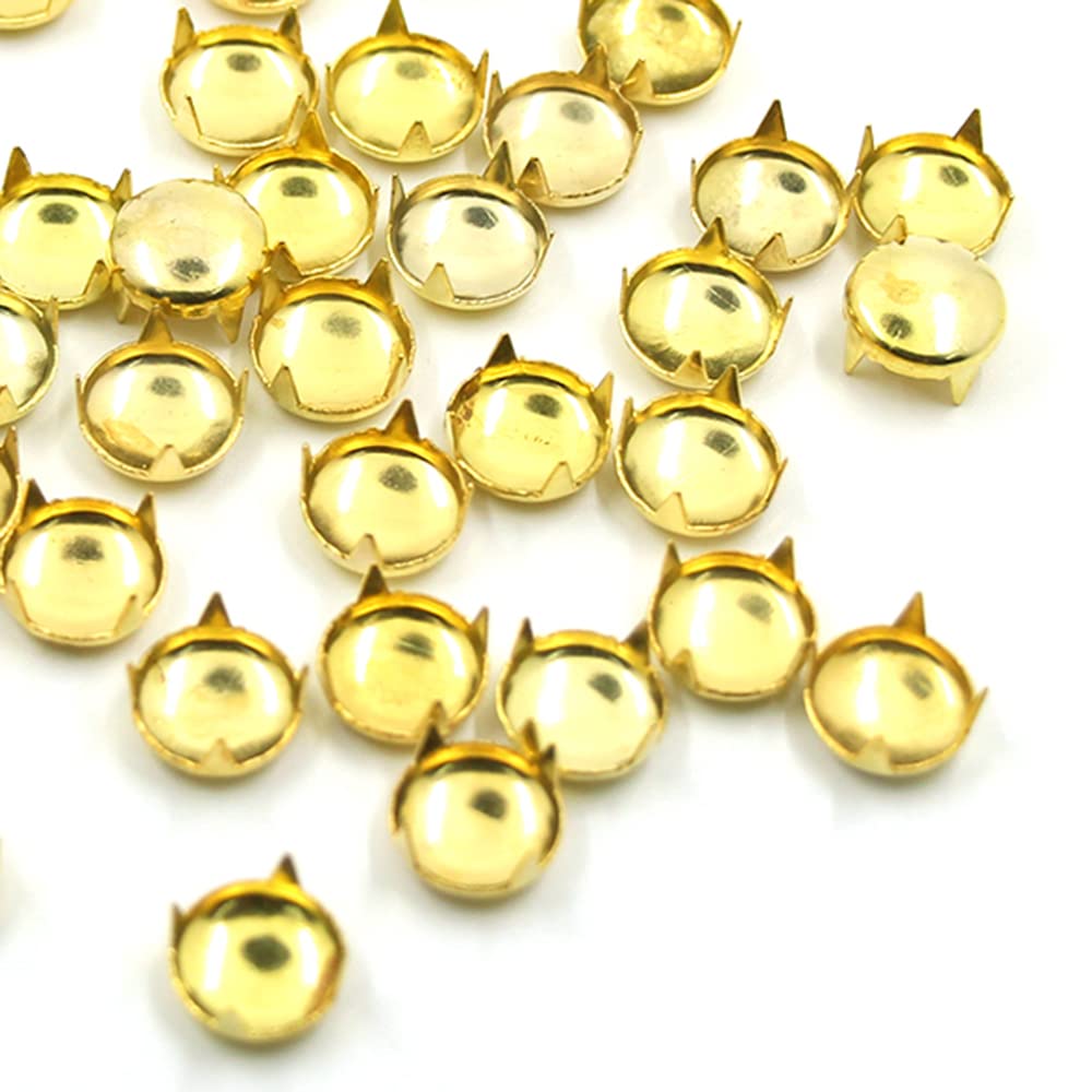Clous à Dôme Rond 9mm - Lot De 100 Rivets à Griffes Métal - Punk Rock Pour Cuir, Chaussures, Sacs Et Ceintures