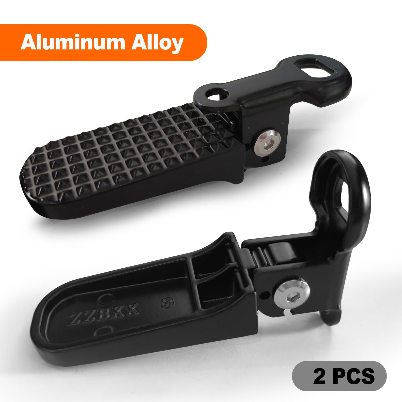 Repose-pieds Pliants Aresvns 11x4 Cm – Alliage Aluminium, Antidérapants, Compatibles Vélos Et Motos