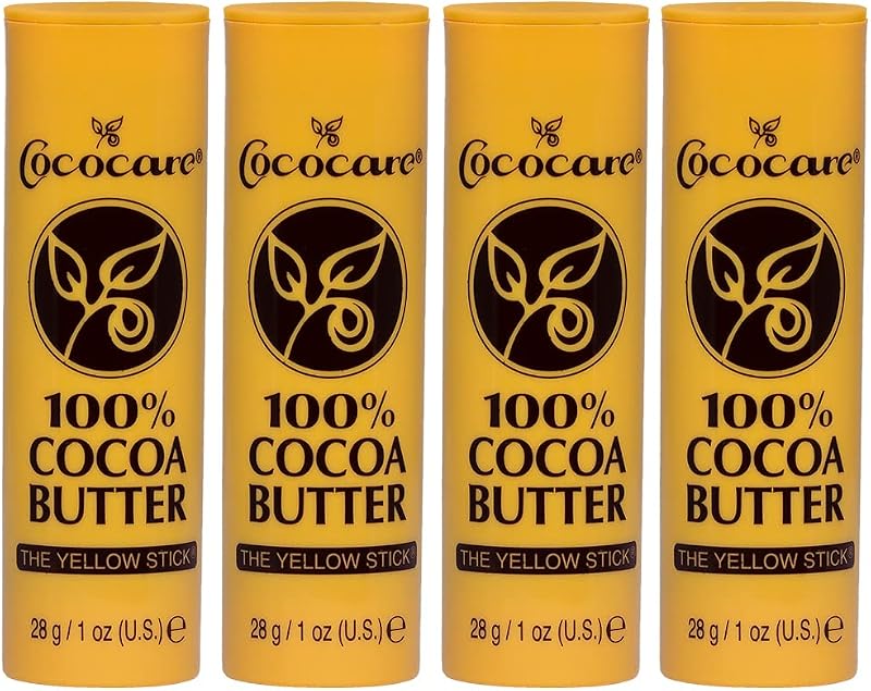 COCOCARE Bastão de Manteiga de Cacau, Pacote com 4