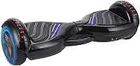 Hoverboard Elétrico com Luzes LED, 6.5 Polegadas – Skate para Crianças e Adultos