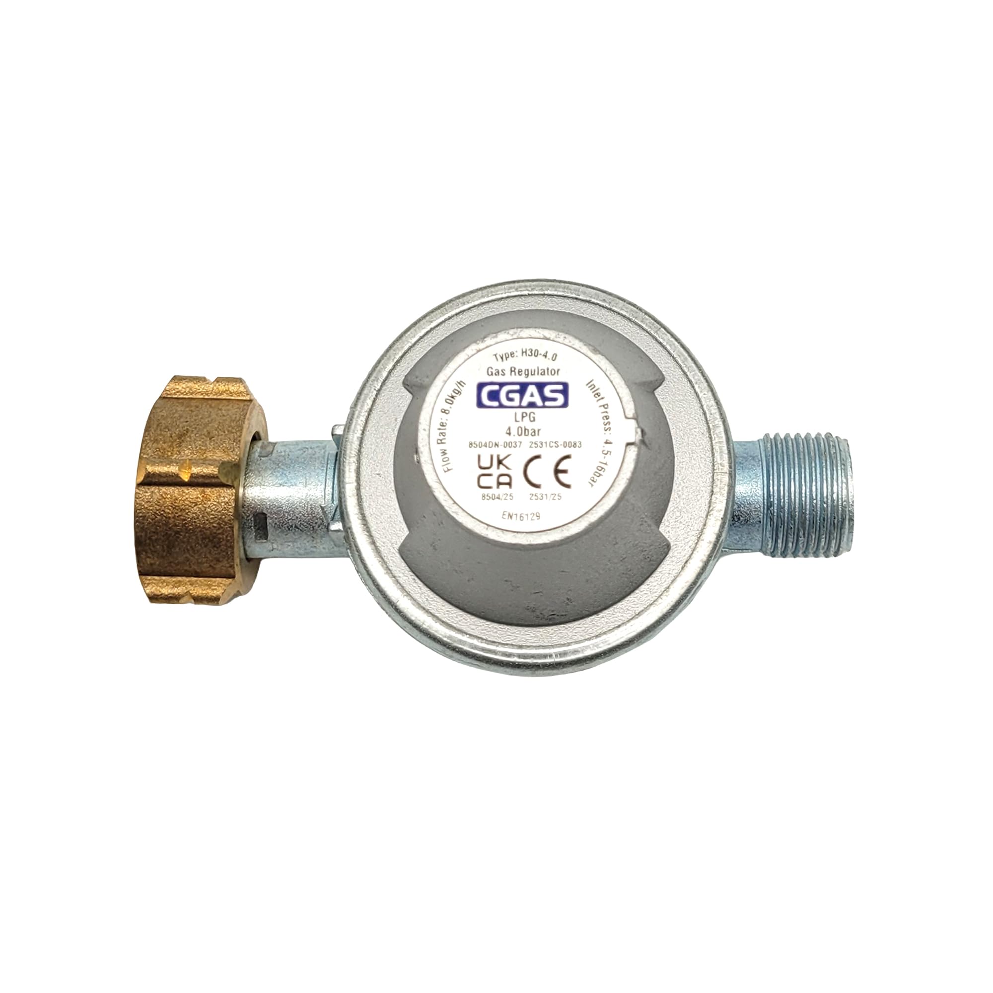 GLORIA Thermoflamm bio Détendeur Gaz Butane 13 kg Réducteur de Pression 4 Bar 8 kg/h Filetage 3/8" Gauche Connexion FR