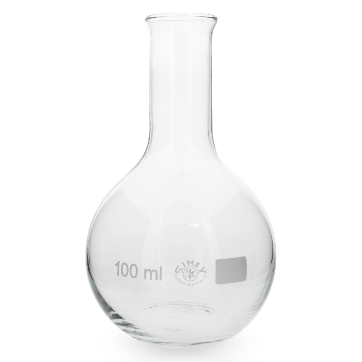20x Stehkolben Enghals 100ml aus hitzefestem Borosilikatglas 3.3 (Laborglas)