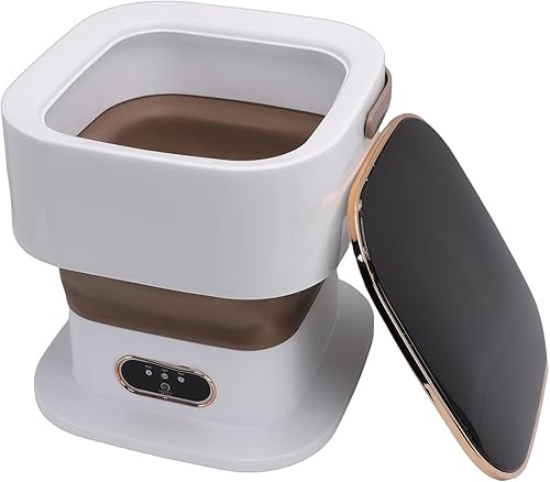 Yosoo Portable Washing Machine, 15L Mini Collapsible Washer with 3 Cleaning Modes for Baby Clothes, Adjustable Timer 3 Cleaning Modes for Home