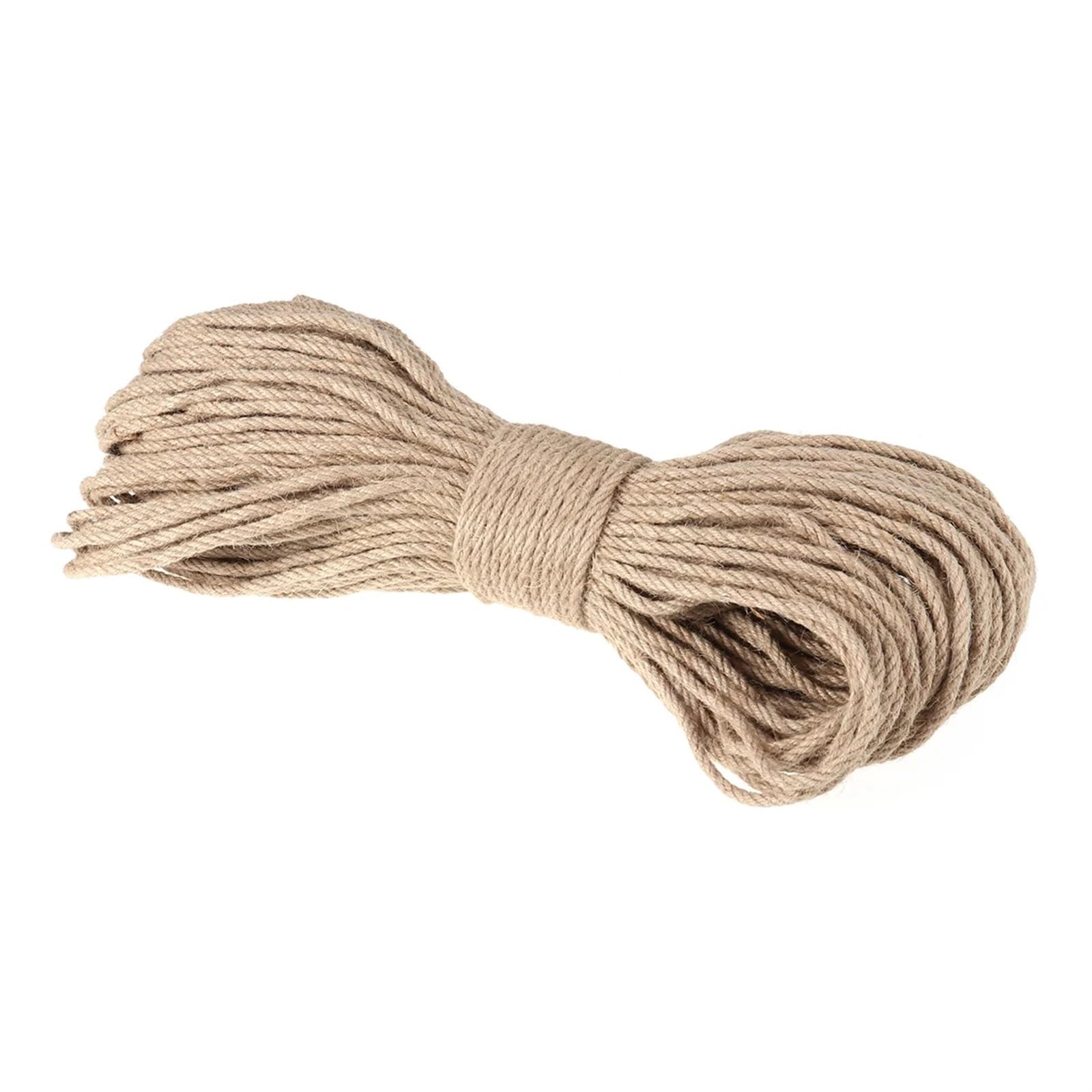 Corda di iuta 100 metri di spago naturale, corda iuta, stringa etichetta, accessorio fatto a mano, fai da te, ornamento giardinaggio
