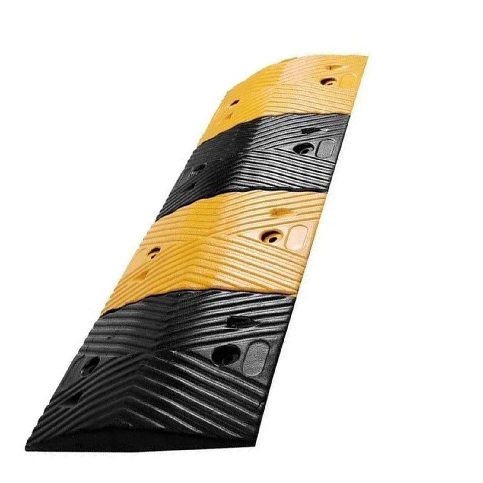 Rubber Speed Bump, 5 Mph Rubber Speed Hump Ramp Road Bump Multiple Sizes For Driveway Indoor Outdoor，100X30X3Cm