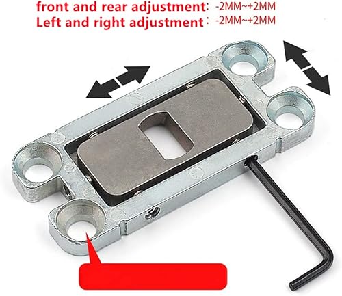Miniatura 5 de Ranbo Bisagras de pivote de puerta de cierre automático comercialcasero Bisagras ocultas resistentes para puertas de madera Eje de 360 grados