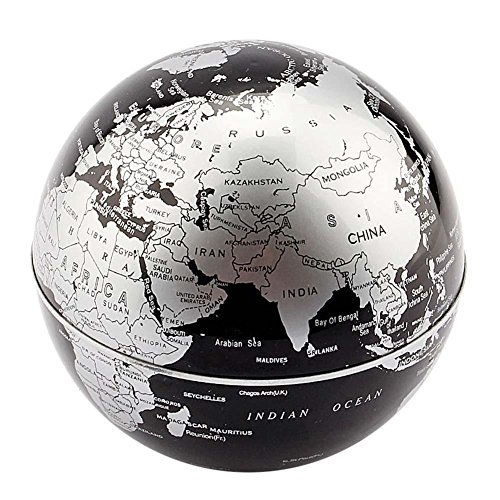 Fugest Magnetic Levitation Floating Globe 3 Inch With Led Lights C Shape World Map For Desk Decoration #TOP2