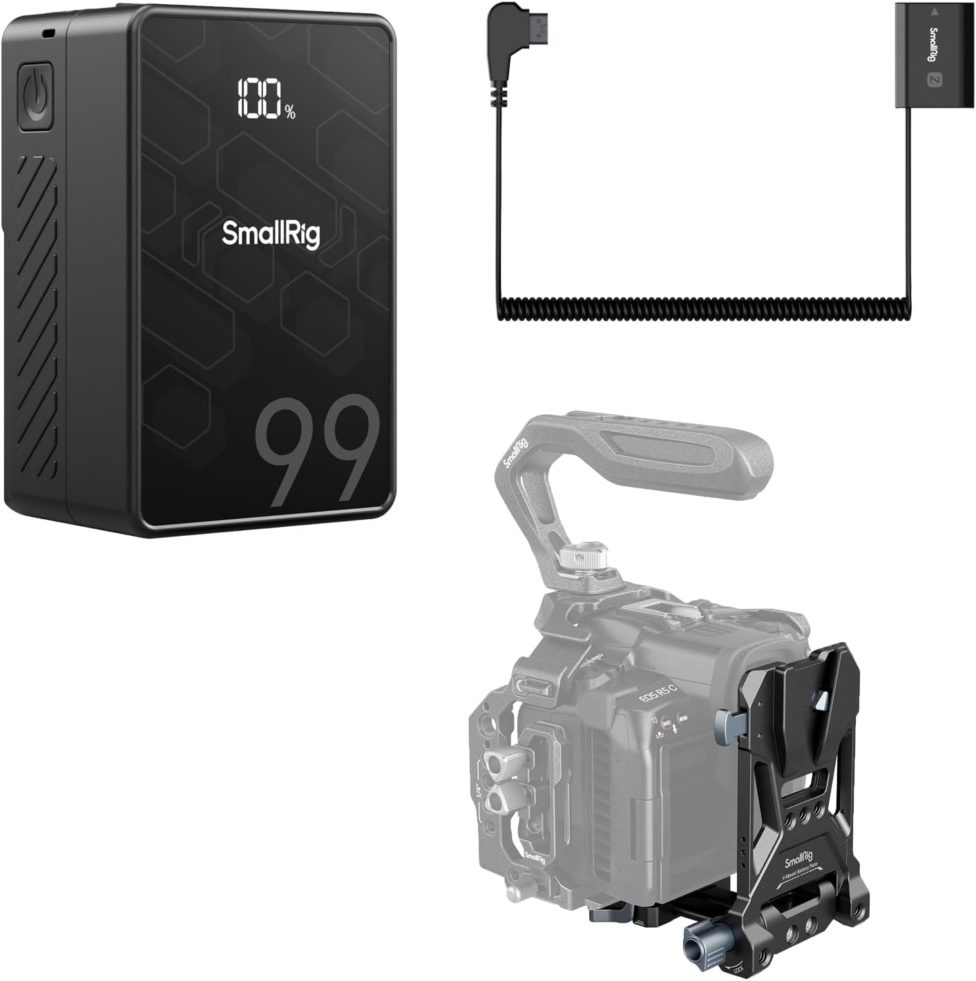 SmallRig VB99 SE and V Mount Battery Plate and D-TAP to NP-FZ100 Dummy Battery