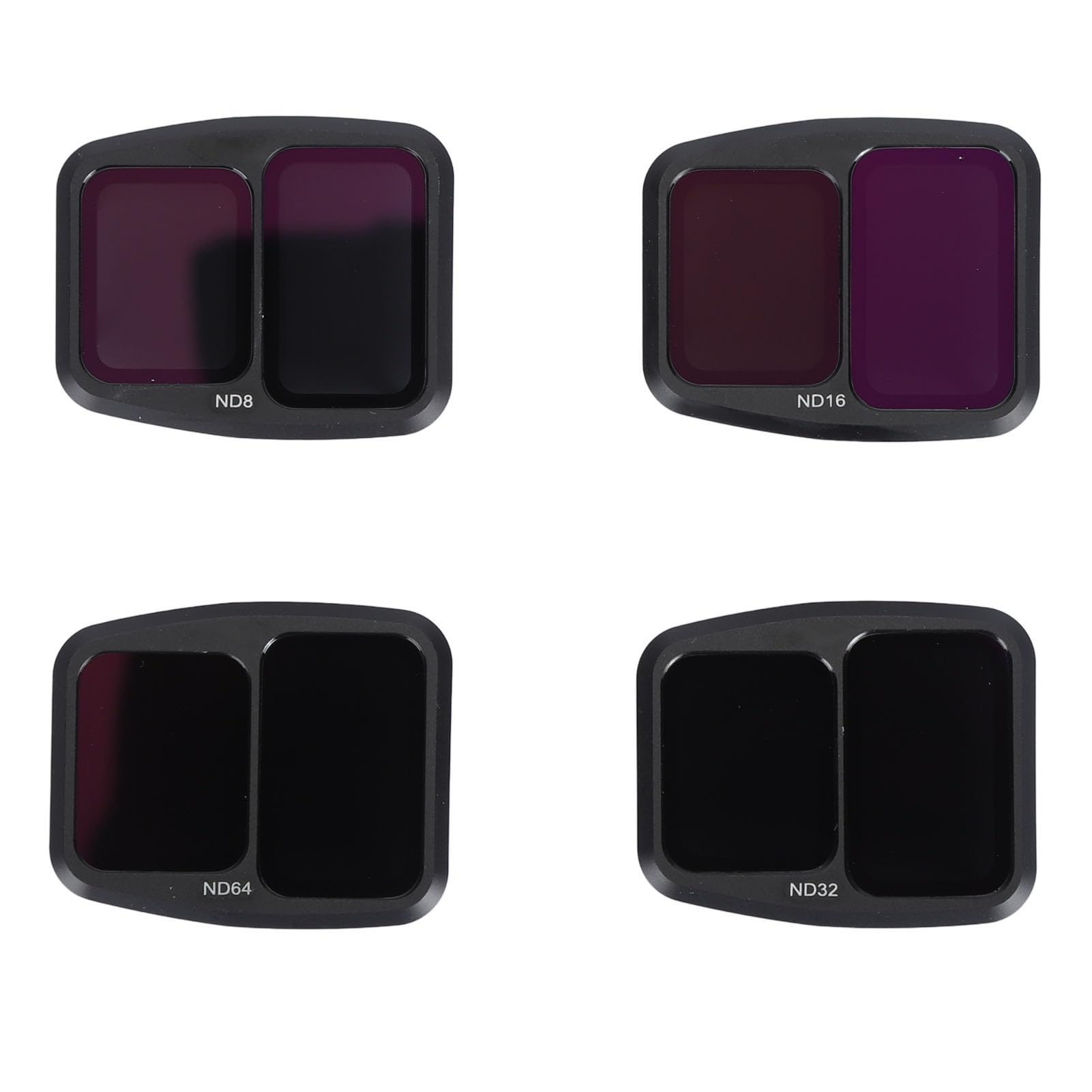Filtro de Lente de Cámara para Drones, 4 Piezas Juego de Filtros para Lentes de Cámara para Drones ND8 ND16 ND32 ND64 HD Vidrio óptico para Air 3