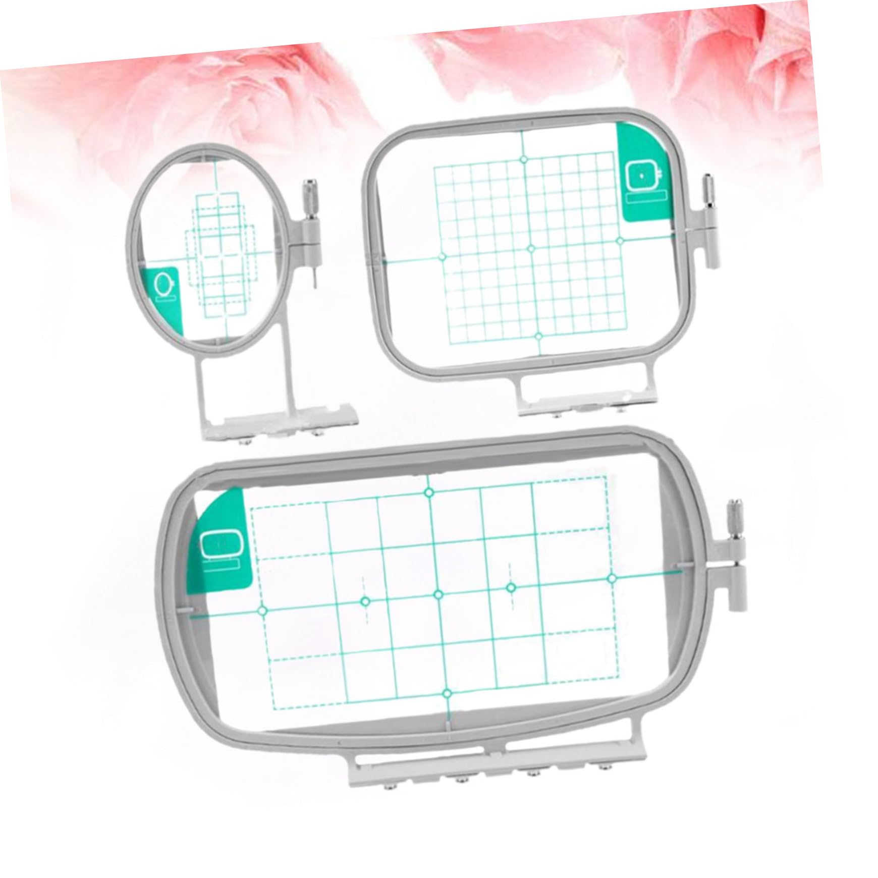 SHINEOFI 3piezas Bastidor De Bordado Para Máquinas De Bordar Sed Lbprw Juego Completo Para Costura y Bordado Casa