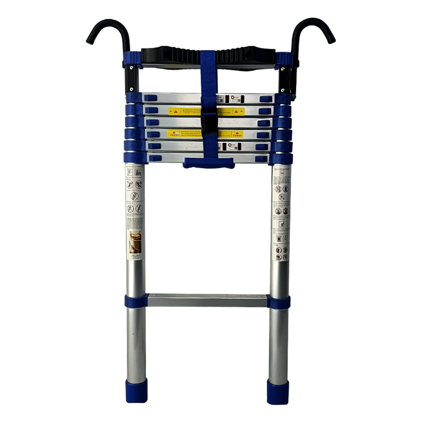 Buy Telescopic Ladders Blue Telescoping Ladder with Hooks, Extendable