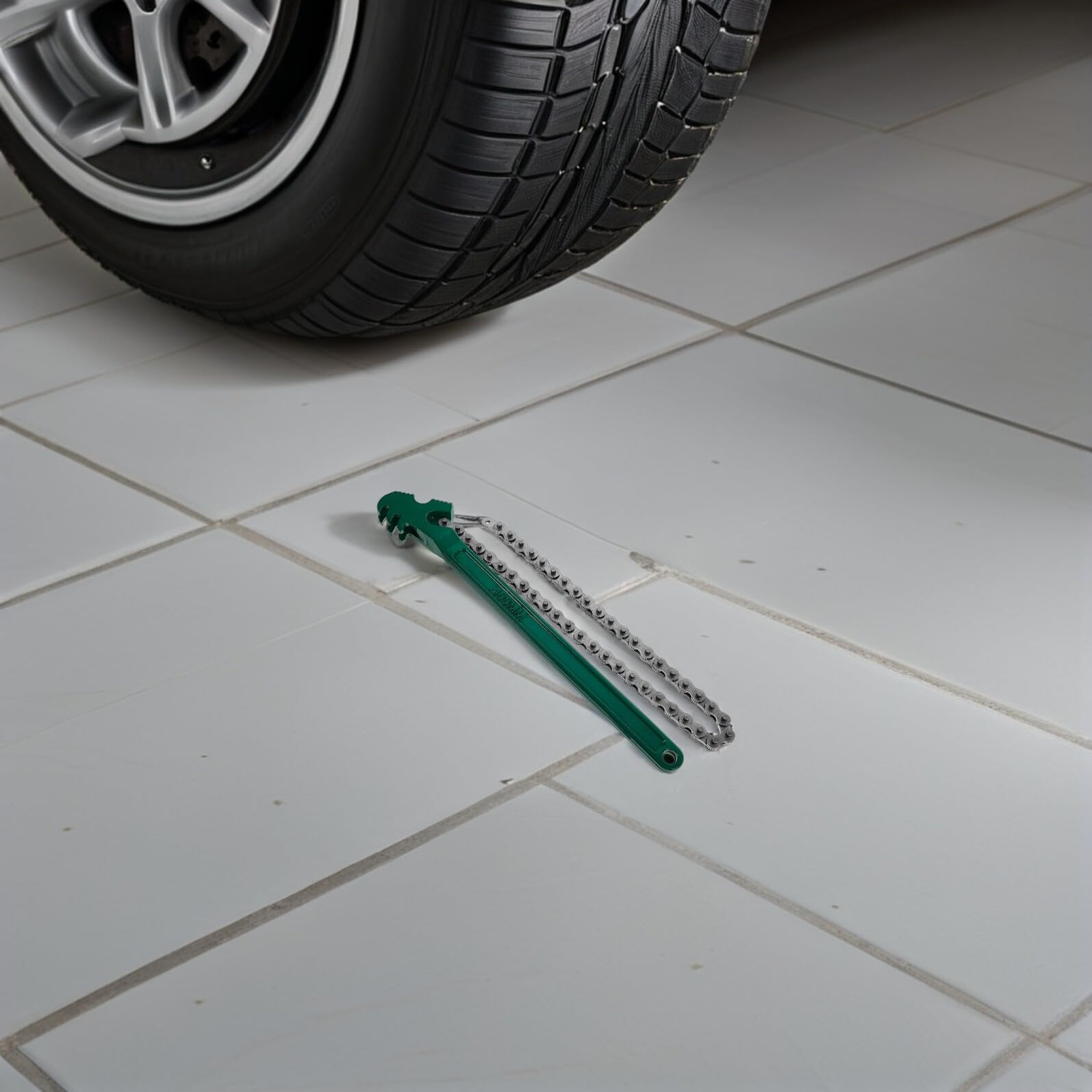 ORFOFE Clé à Chaîne pour 12 Pouces Lot de 2 Pièces Clé à Cliquet Robuste en Métal Outil Antidérapant pour Entretien Automobile et Plomberie Polyvalente
