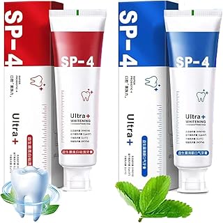 Oralshark sp-4 probiotic whitening Toothpaste, yayashi Sp-4 Probiotic Toothpaste, Yiliku Sp-4 Probiotic Toothpaste, Sp-4 Fresh Breath Toothpaste (2 Boxes of red+Blue)