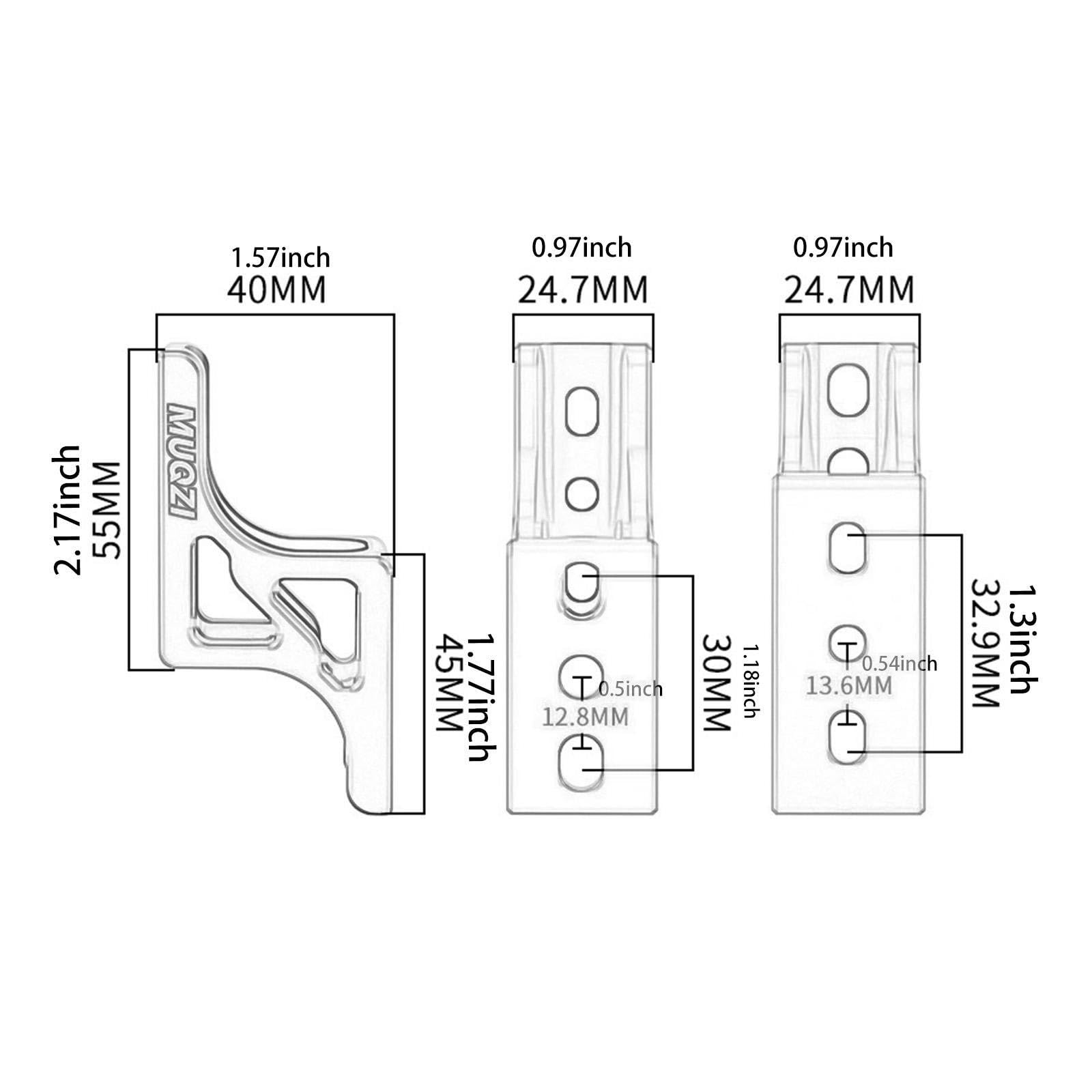Menolana Folding Bike Nose Light Converter Three-Hole Pig Nose Lifter Raised Mount Front Bag Extension Bracket for Outdoor Activities, Silver