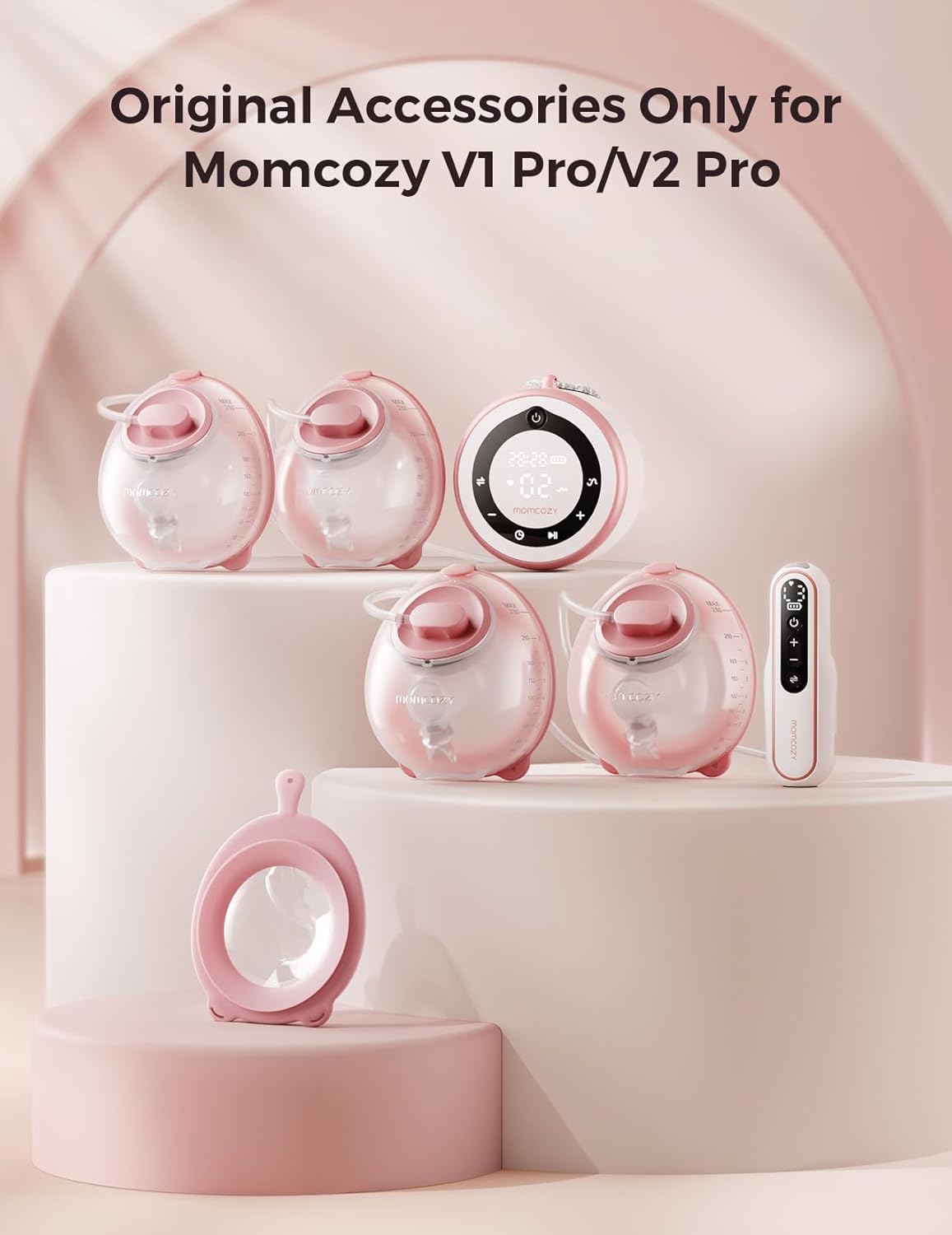Momcozy Original V1 Pro/V2 Pro Breast Pump Replacement Accessories,Double-Sealed Flange 24mm Only for Momcozy V1 Pro/V2 Pro,1PC - Image 3