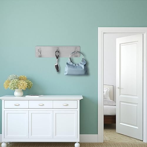 Miniatura 3 de ArtHue Soporte para llaves de pared, ganchos autoadhesivos para llaves y máscaras para colgar, colgador de llaves de fácil montaje para pared,