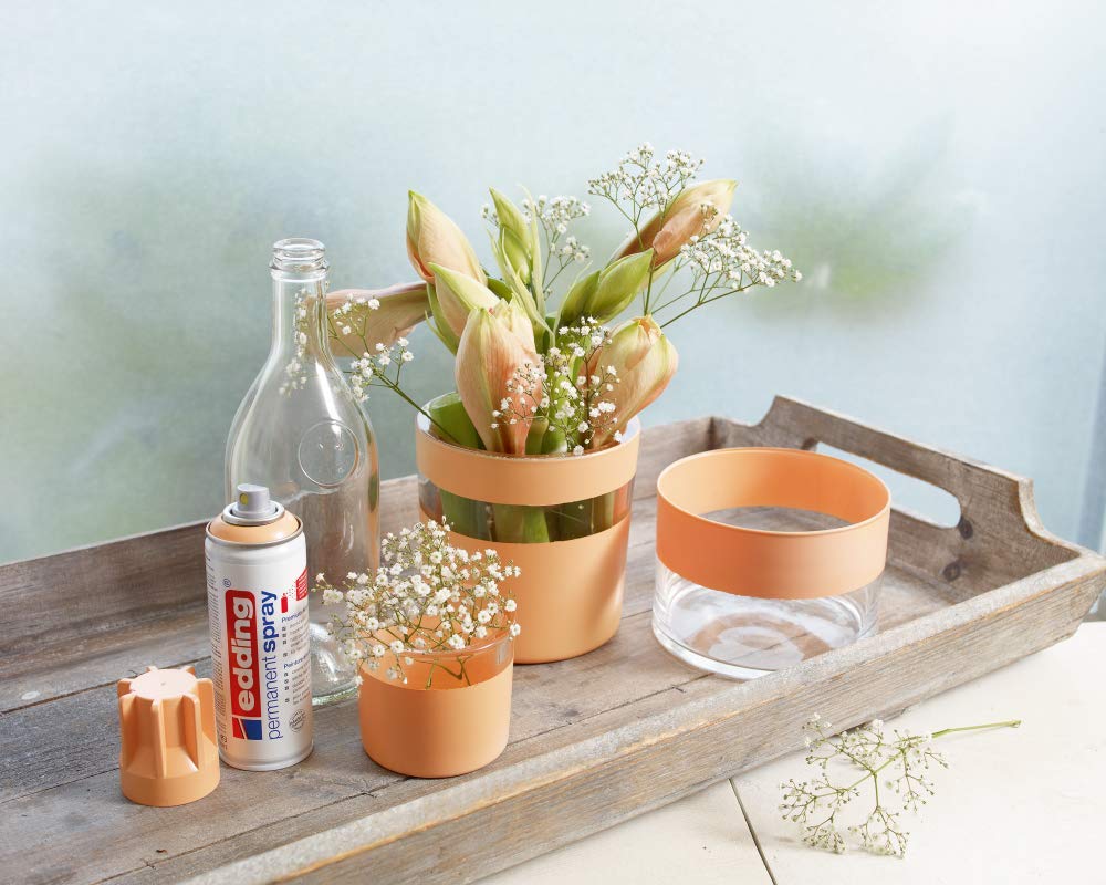 edding 5200 Spray Permanente, Blu Genziana Opaco, 200 Ml, Vernice Acrilica Premium per Dipingere e Decorare Vetro, Metallo, Legno, Ceramica, Plastica, Tela, Smalto Acrilico, Vernice Spray