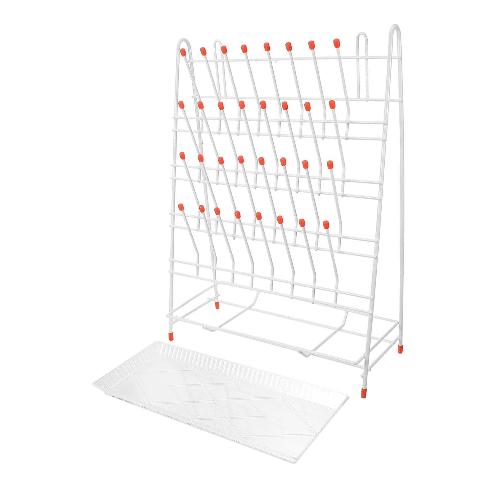 Ipetboom Estante De Secado Para Tubos De Ensayo Ranuras Con Diseño Compacto Antideslizante Para Laboratorio Soporte Para Laboratorio y Drenaje Práctico