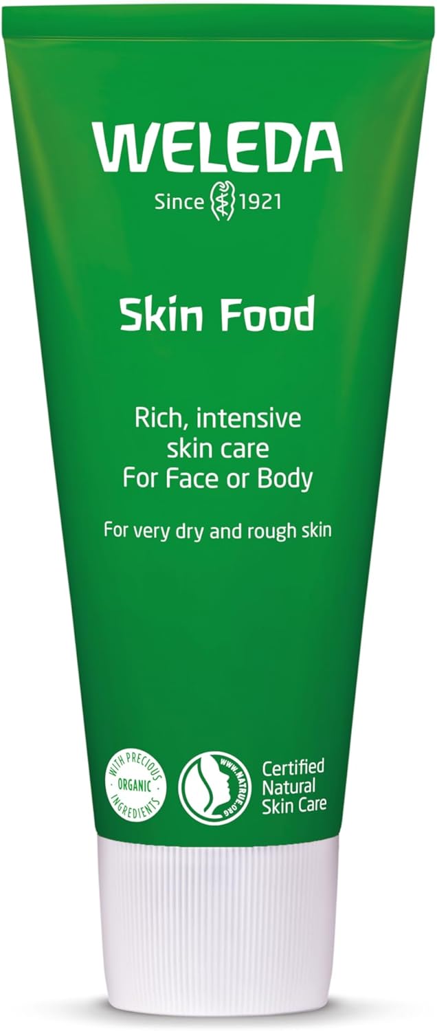 Weleda Skin Food, Dry Skin Moisturiser, Moisturising Cream & Primer, Face & Body, For Men & Women, Multiple Uses, 100% Certified Natural, Organic, 75ml