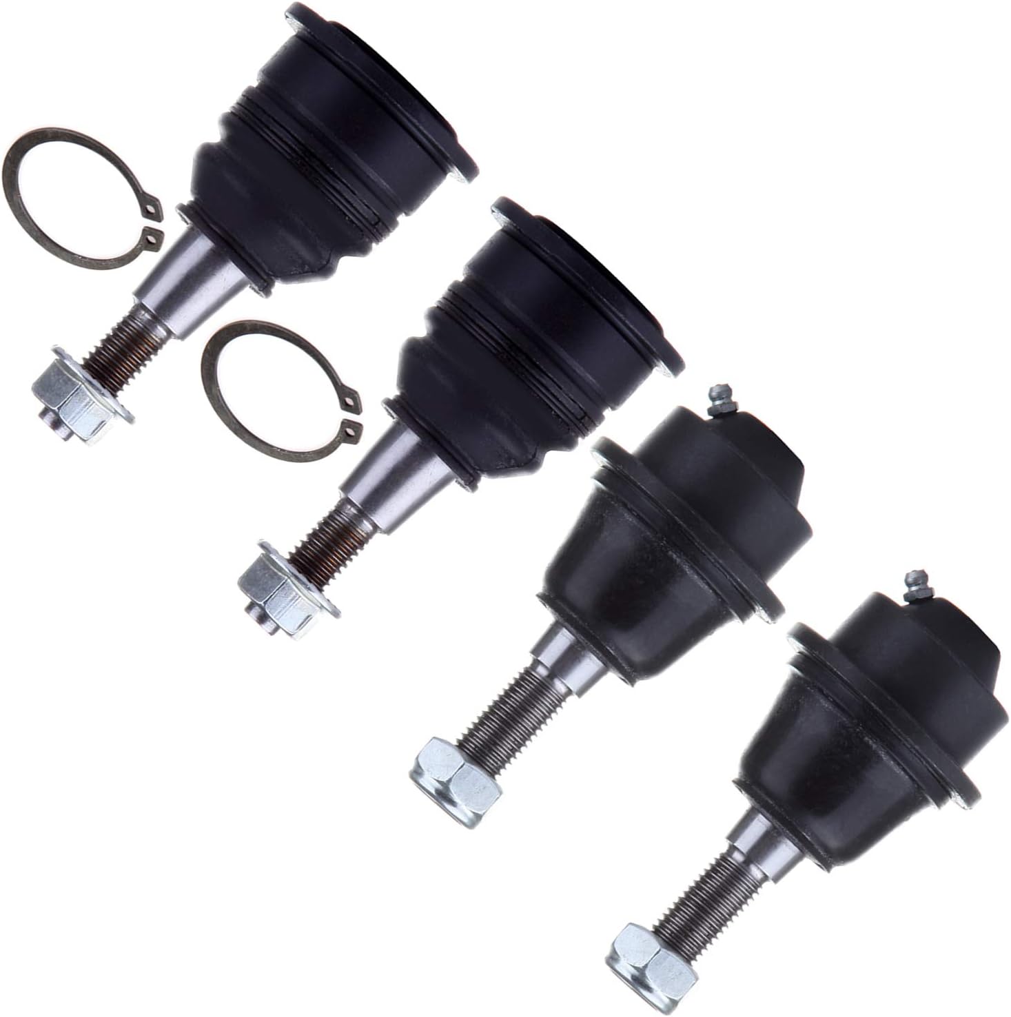 SCITOO 4pcs Front Suspension Kit Upper Lower Ball Joints Fit 2001-2007 For GMC Sierra 3500 2001-2010 For GMC Sierra 2500 HD