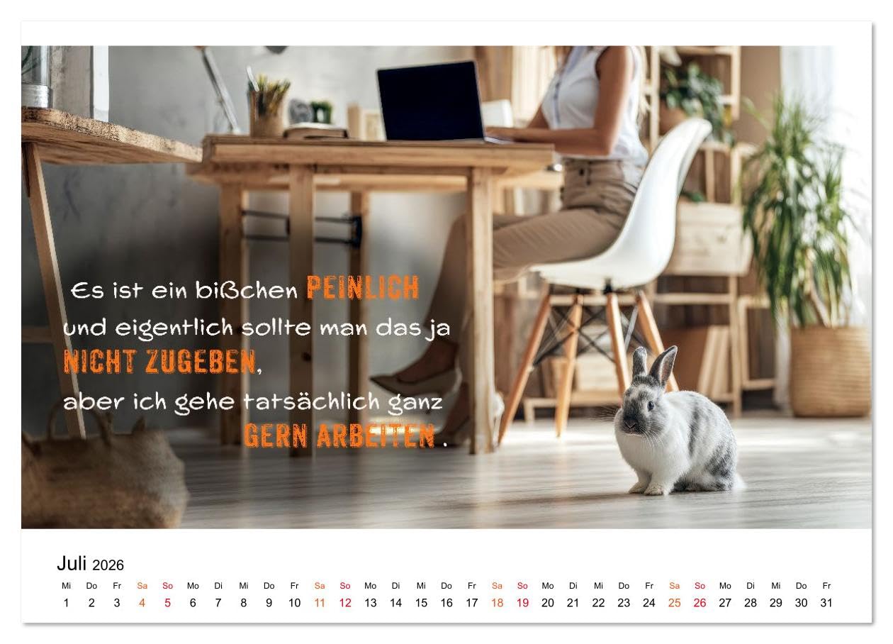 Büro - Kaffee, Chaos, Kollegen (hochwertiger Premium Wandkalender 2026 DIN A2 quer), Kunstdruck in Hochglanz: Was wirklich zählt: Humor im Arbeitsalltag. (CALVENDO Spass)