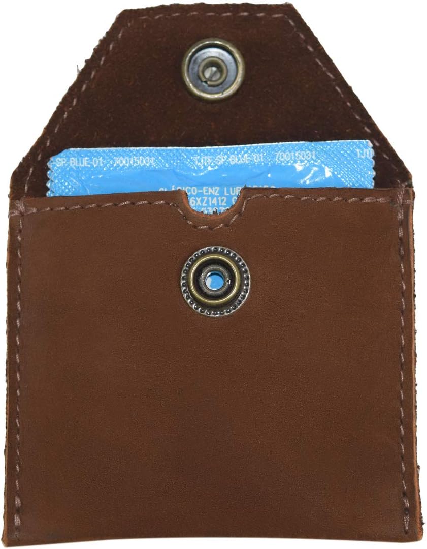 Hide & Drink, Rustic Leather Tampon Case/Condom Holder Pouch, Secret Stash Handmade Includes 101 Year Warranty :: Swayze Suede image 3