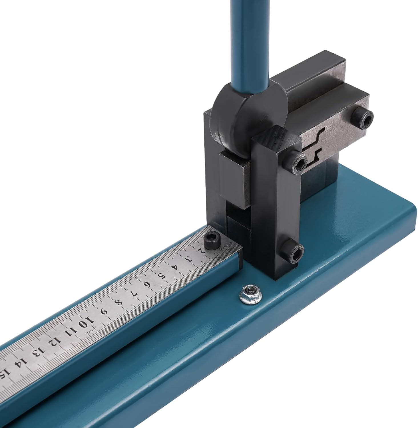 Double Groove Rail Cutter, Rail Cutting Machine, Guide Rail Cutter with Measuring Ruler for C45 Aluminum Alloy Rail Iron Rail (Double Groove)