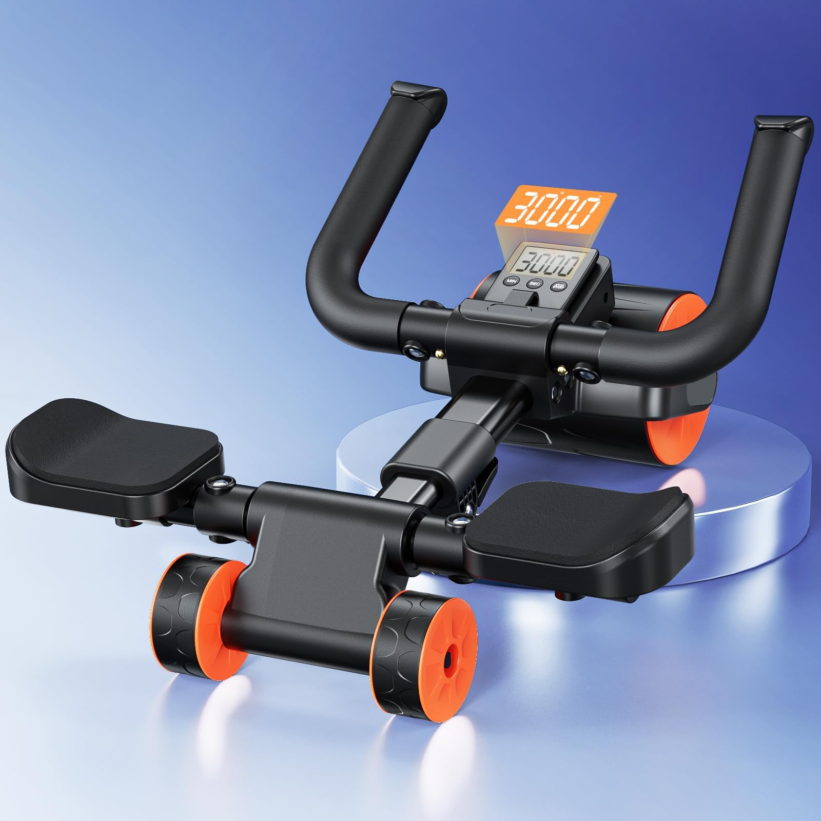 DoDidxyz Ab Roller Wheel With Elbow Support And Timer, Automatic