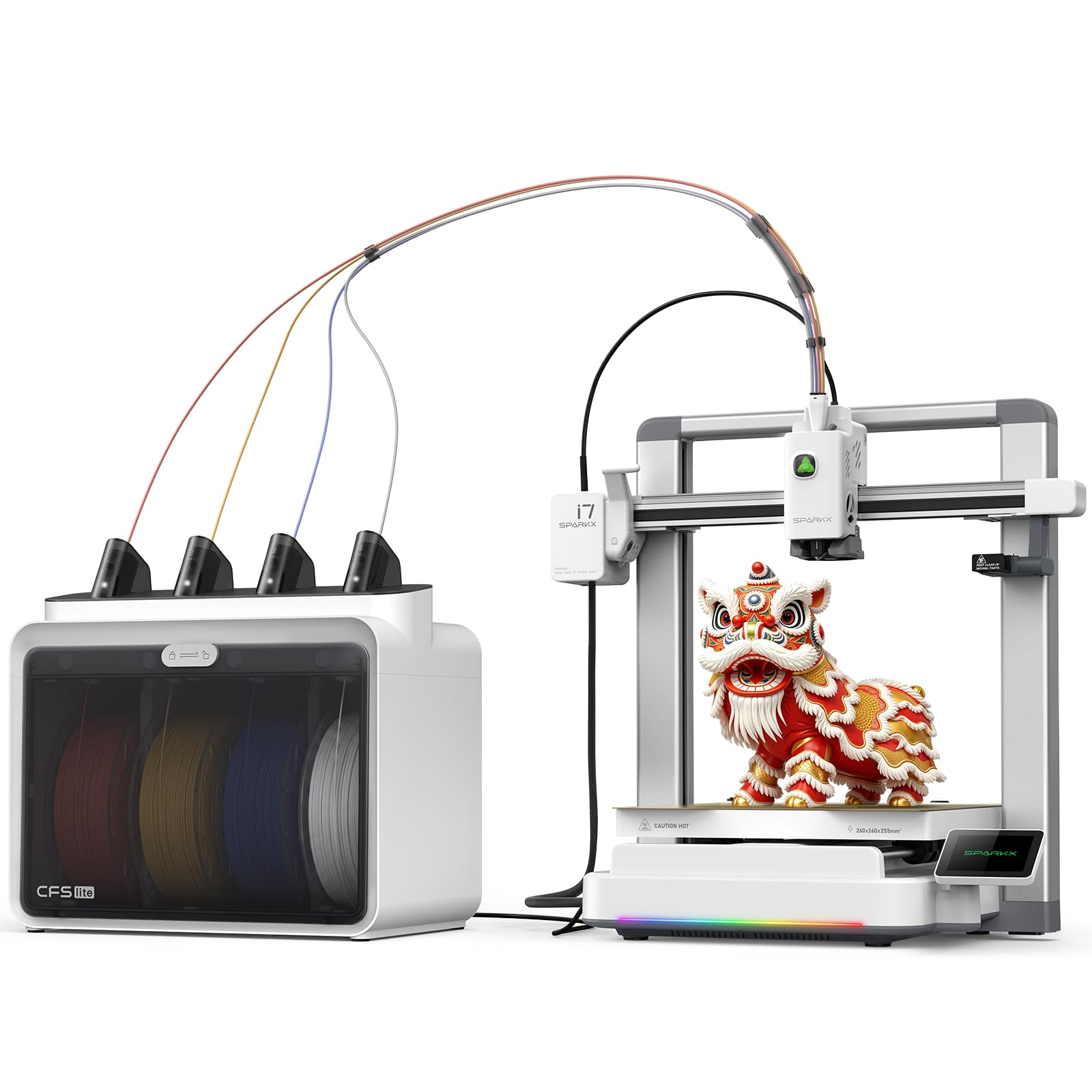 Creality SPARKX i7 Combo Multi-Color 3D Printer, Easy Setup, AI Camera Monitoring, Automatic Filament Management, 500mm/s High-Speed Printing, Auto Leveling, WiFi Connectivity-image-36