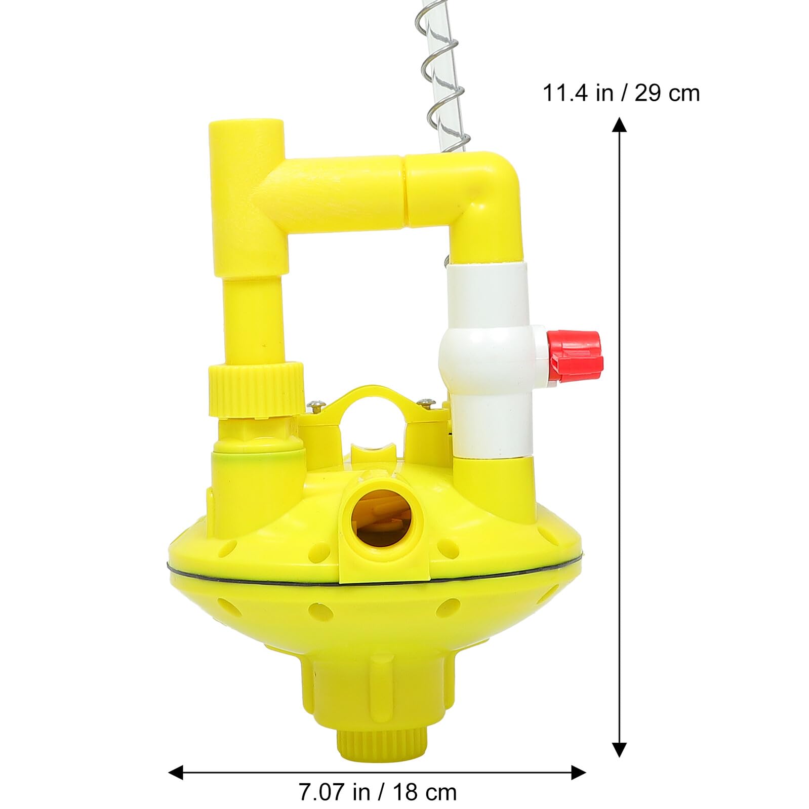 GANAZONO Regolatore di Pressione Acqua per Pollame Valvola di Decompressione Automatica per Abbeveratoi Galline con Display Acqua Uso Duraturo e Facile Installazione per Allevamenti
