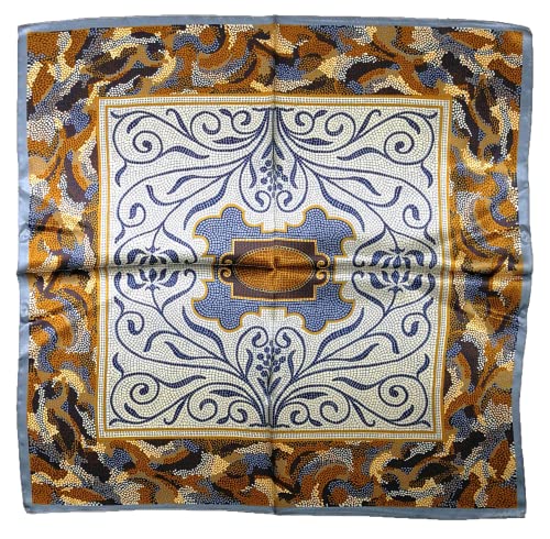 Shanlin Unisex 100% Mulberry Silk Square Scarf in Gift Box (27”x27”)4