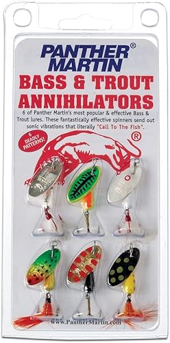 Miniatura 2 de Panther Martin Fishing Lures 6-Pack All Time Greatest Fish Catcher World Famous Spinning Lures in Value Kit Spinners for Trout, Salmon, Panfish