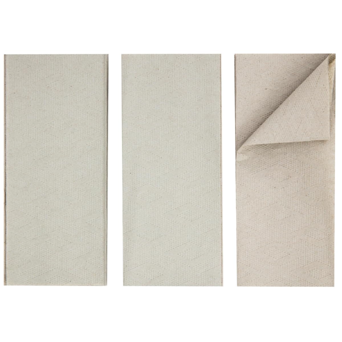 Asciugamani di Carta Intercalati 10000 Fogli, Piegati a V/ZZ, 1 Velo Carta Riciclata Ecologica, Salviette Monouso per Dispenser Ufficio, Bagno e Officina, 25x21 cm (Grigio)