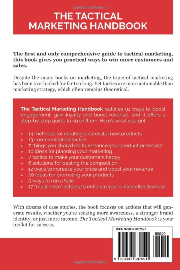 Miniatura 2 de The Tactical Marketing Handbook 91 Ways to Get More Engagement, More Sales, and More Profit