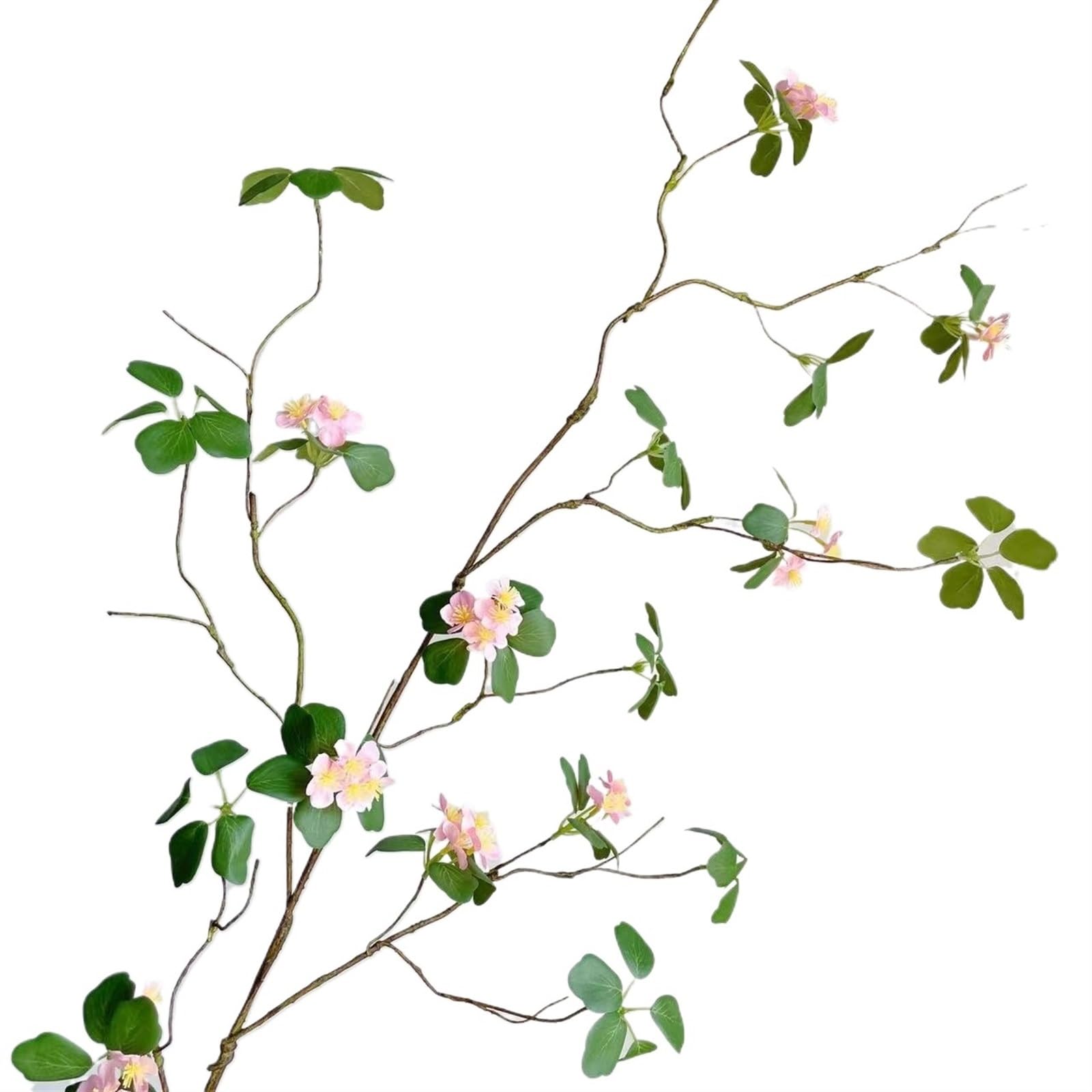 Ghirlanda Artificiale per Decorazioni Lusso stile Zen Foglia verde piante finte ramo lungo Viti appassite Fiori artificiali decorazione della festa nuziale flores Decorazioni per feste e matrimoni(Pin