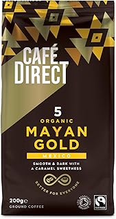 Cafédirect Mayan Gold Mexico Organic Fairtrade Ground Arabica Coffee 200g