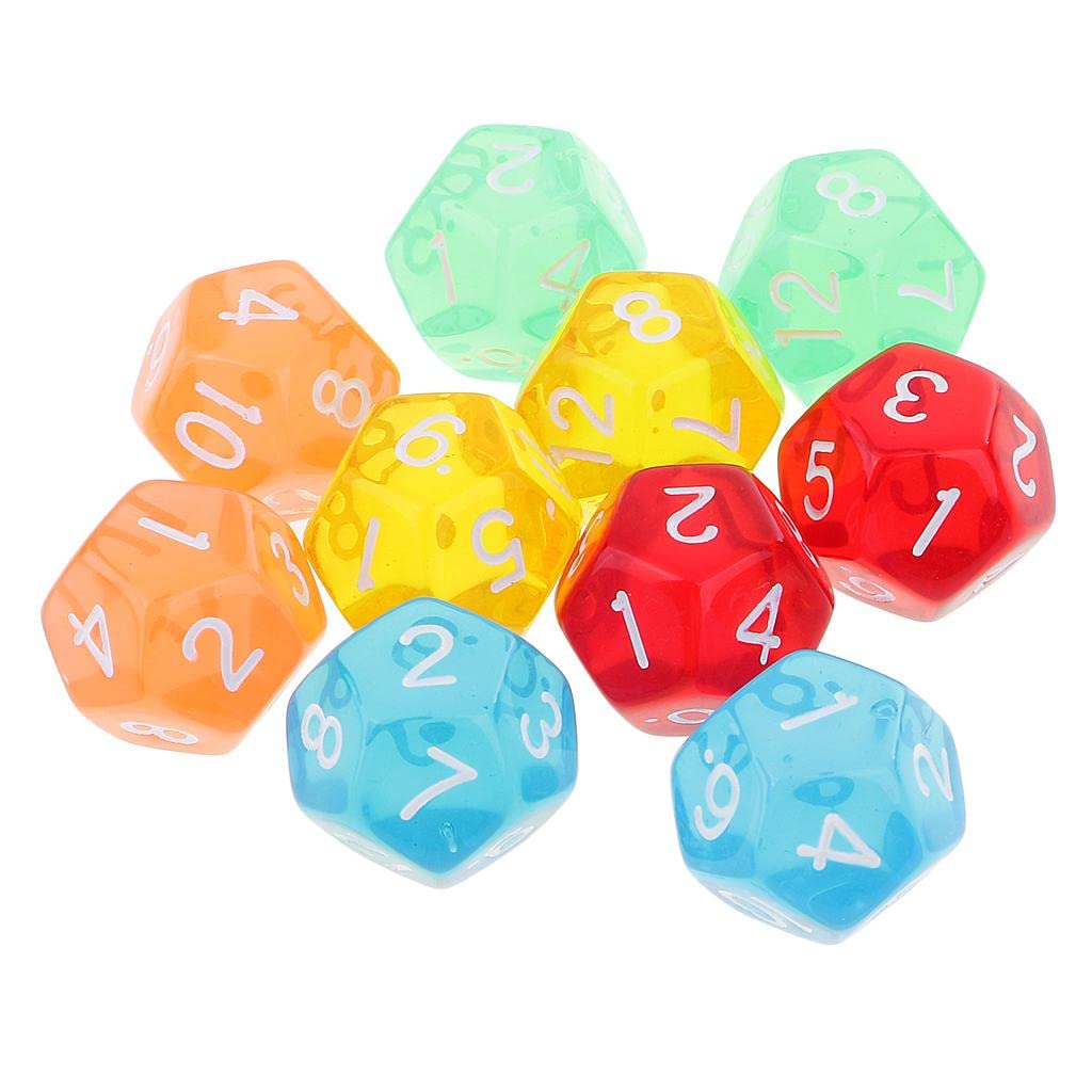 KIMISS Jeu De Dés Polyédriques 40 Pièces-dés à Chiffres