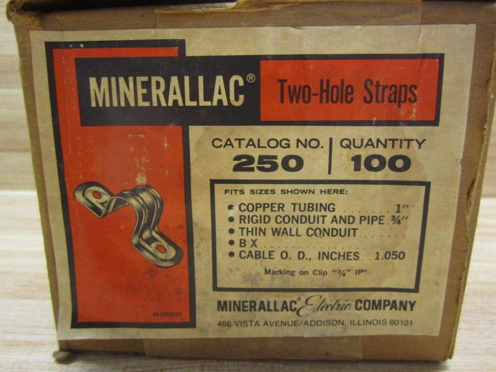Minerallac 250 Conduit Strap 3/4" (Pack of 100)