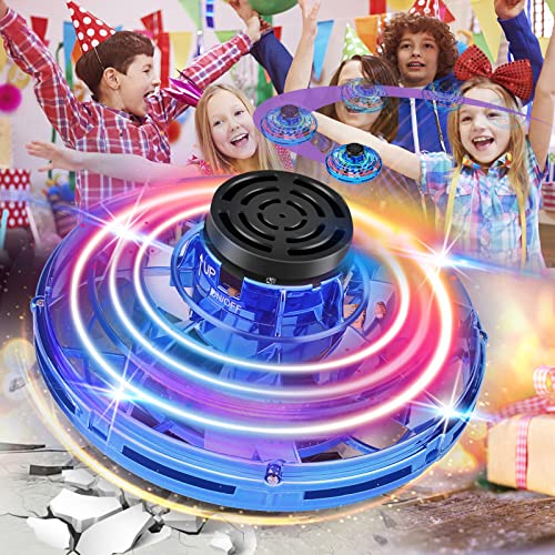 Flying Spinner Mini Drone for Kids , Flying Orb Ball Flying Toys for Kids LED Lights UFO Drones with 360Â° Rotating Helicopter Toy for Boys Girls Outdoor Indoor Kid Drone for Birthday Holiday Gift