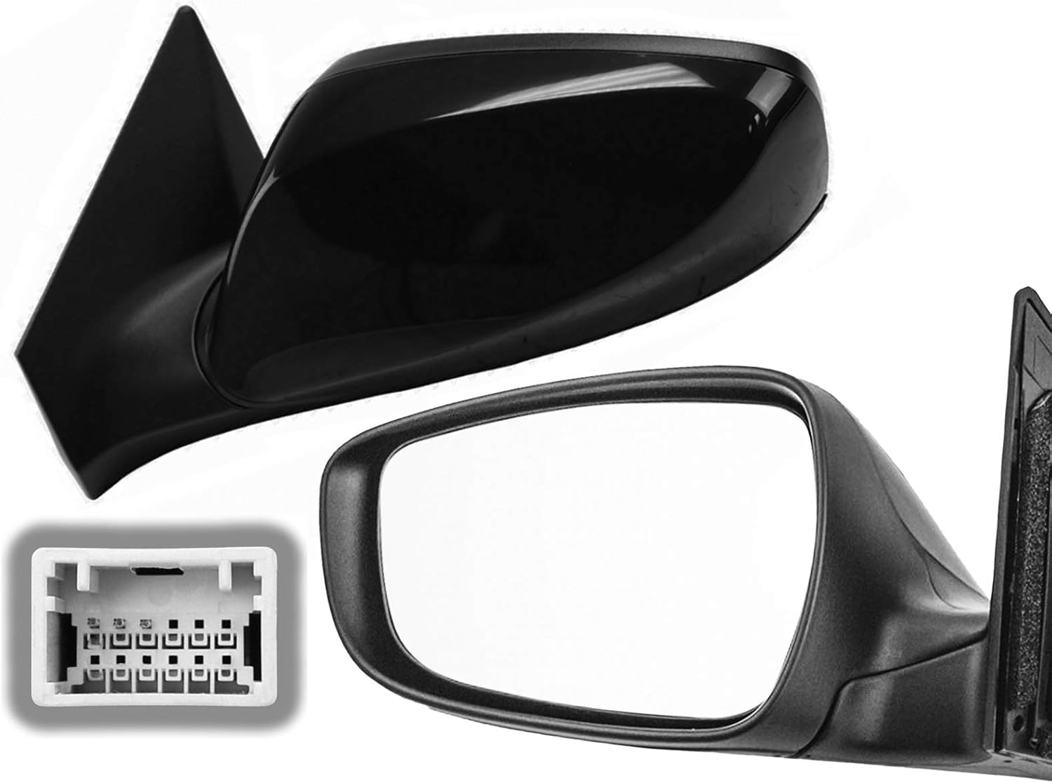 APA Replacement Mirror Power Non-Heated for 2016 ELANTRA Sedan 4D Driver Left Side 876103Y550 HY1320220