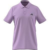 adidas Uomo Train Essentials Training Polo Shirt, Bliss Lilac/Black