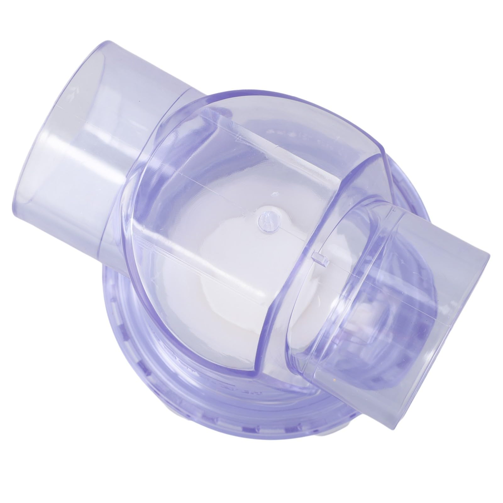 PVC Backwater Check Valve for 50mm Drain Pipes – Horizontal/Vertical Installation, Backflow Prevention Valve for Domestic & Industrial DWV Syst(A)