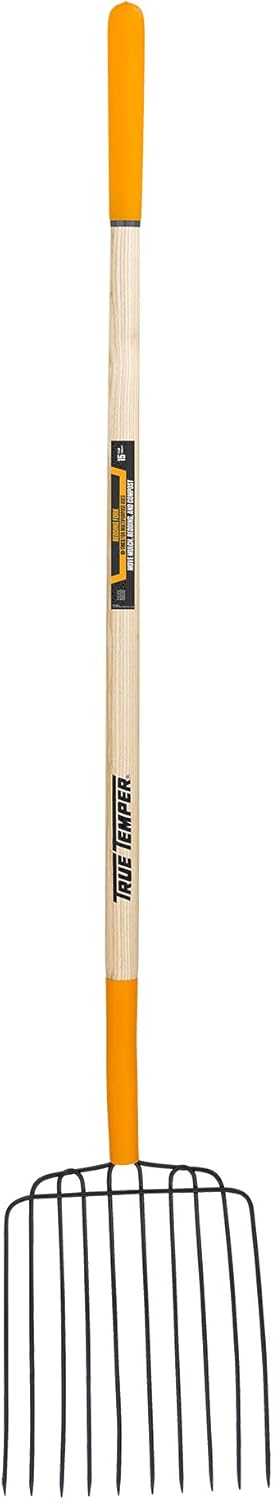 True Temper 2812400 True Temper 10-Tine Hardwood Handle Bedding Fork