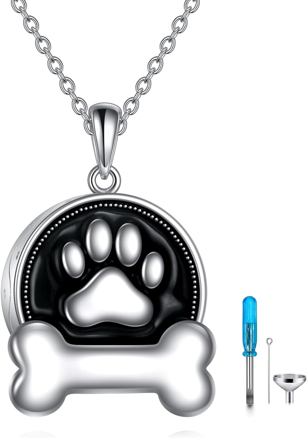 TIGER RIDER Pet Paw Necklace 925 Sterling Silver Cross Infinite love Necklace Pendant Pet Jewelry Gift for Dog Cat Lovers