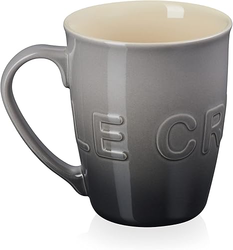 Le Creuset - Taza de cerámica extra grande con logo de 20 oz, ostra