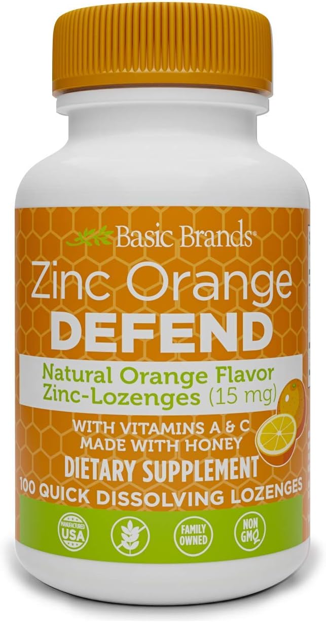 Elderberry Zinc Herbal Lozenges 5 MG Zinc Sweet Elderberry (15 Lozenges) Health