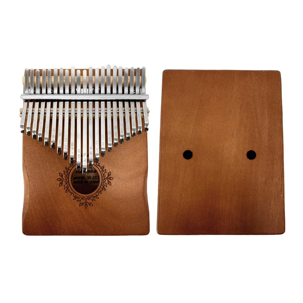 Kalimba Daumenklavier 21 Tasten für Anfänger & Erwachsene Finger Daumenklavier mit Zubehör Musik Geschenk für Anfänger & Erwachsene