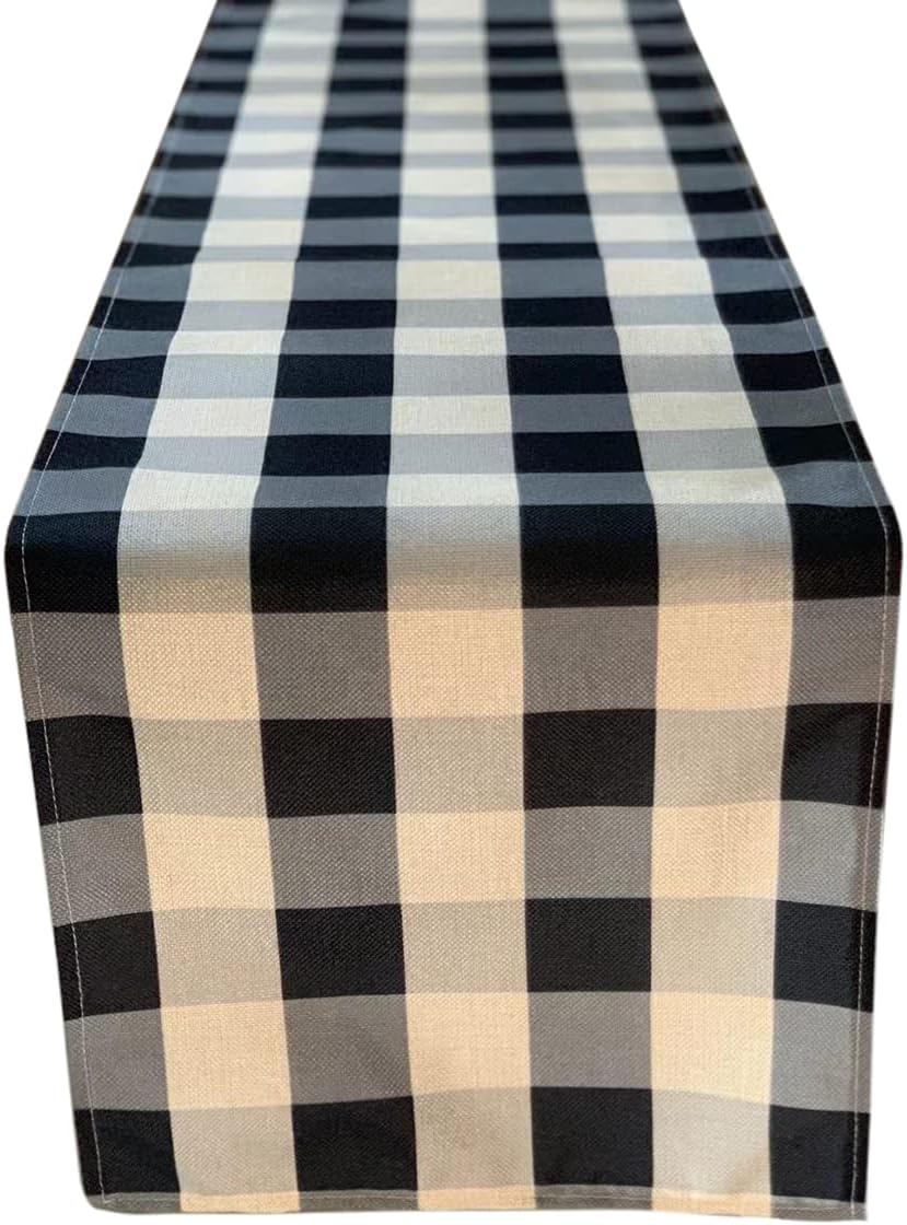 Buffalo Check Table Runner Black and White Plaid Nigeria Ubuy