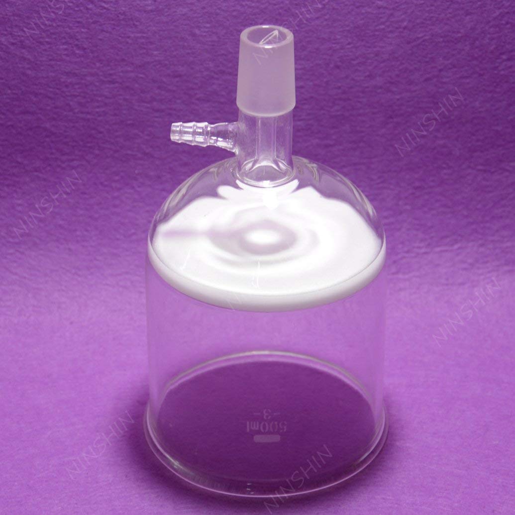 Glass Buchner Funnel,500ML,24/29,Filter Funnel,10​MM Vacuum Hose Connection,Lab Glassware
