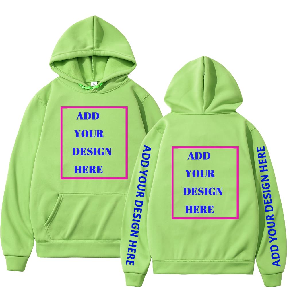 Muinoyes Customized Hoodies Men Women Sweatshirt Fashion Your Like Photo Or Logo Custom Printing Hooded
